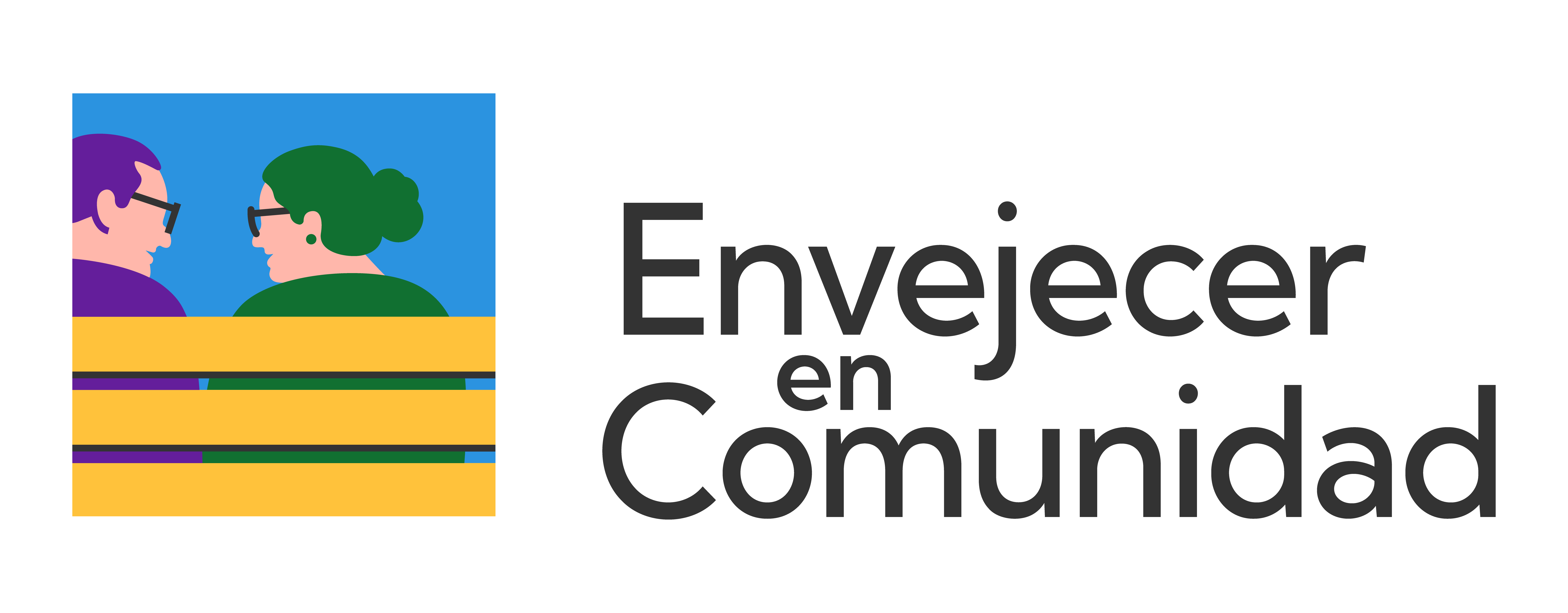 Logo Envejecer en Comunidad HC